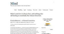 Desktop Screenshot of mind.patriciarobinett.com
